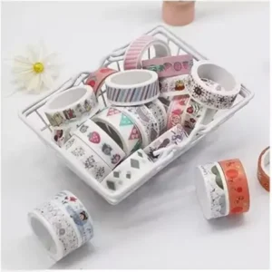 Crafty Cuddle 10-Roll Decorative Masking Tape Set – Washi Tape for Gift Wrapping, DIY, and Craft Projects. ( default, Standard )