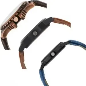 Attractive Men Multicolor Leather Analog Watch Combo ( default, OS )