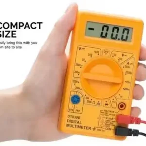 Digital Multimeter DT-830D – AC/DC Voltage Current & Resistance Tester ( default, Standard )