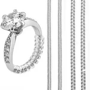 Invisible Ring Size Adjuster for Loose Rings – Ring Guard, Ring Sizer, 4 Sizes Fit Almost Any Ring ( default, Standard ).