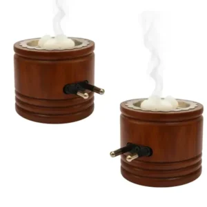 DIVYA SUGANDH Kapoor dani Electric Kapoor Kapur dani Camphor dani Kapoor Burner for Home Fragrance Room Freshener/Kapur Burner/Kapoor Dispenser/Camphor Holder for Pooja, Meditation Sheesham