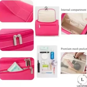 Vivah Pink Travel Cosmetic Container – Compact Storage Set ( default, Standard )