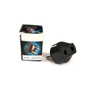 2 Pin 4 Amp. Conversion Electrical connector Plug, 2 PIN Plug Converter, Plug Adapter With Color Box (1 Pc ) ( default, Standard ).
