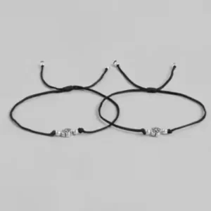 Brass Adjustable Anklet with Artificial Stones & Beads – Silver Plated Toe Ring Set for Women, Free Size, Pack of 2 ( default, Standard )